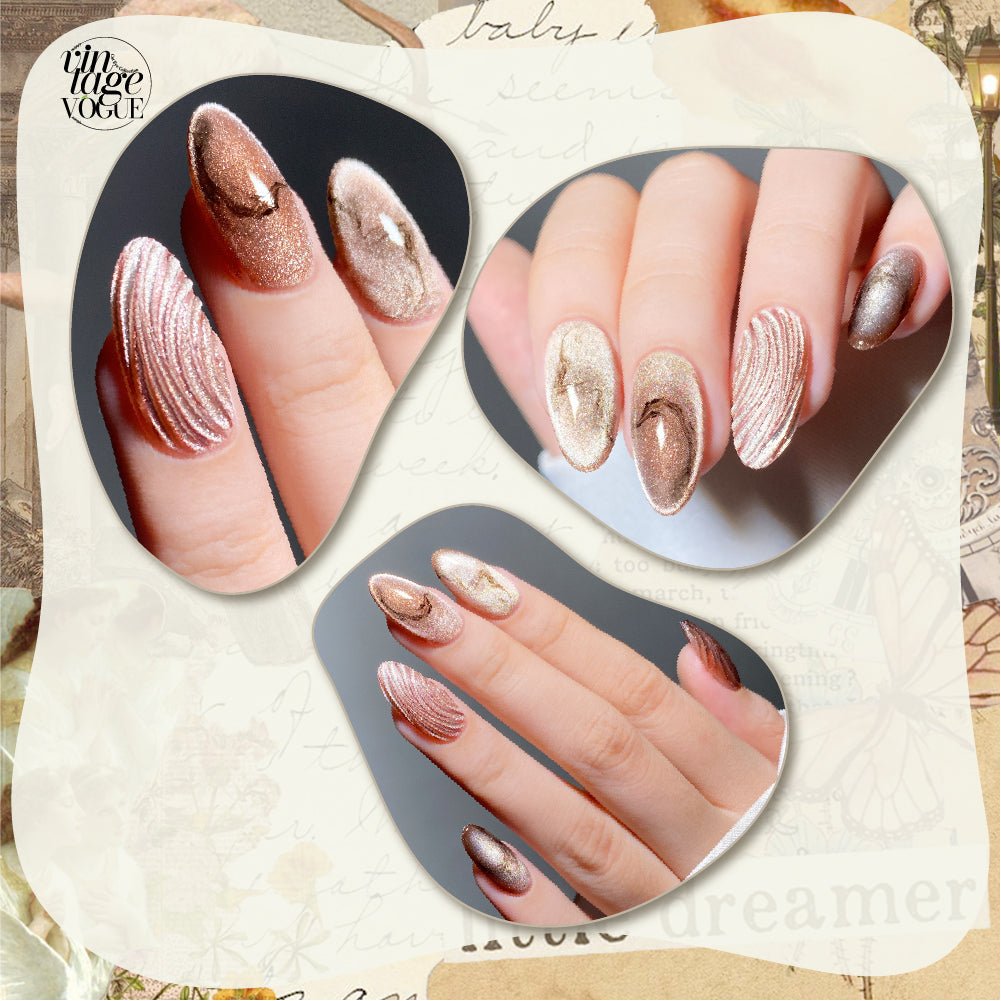 LDS VV CE - 12 - Vintage Vogue Cat Eye Gel Polish Collection - DTK Nail Supply