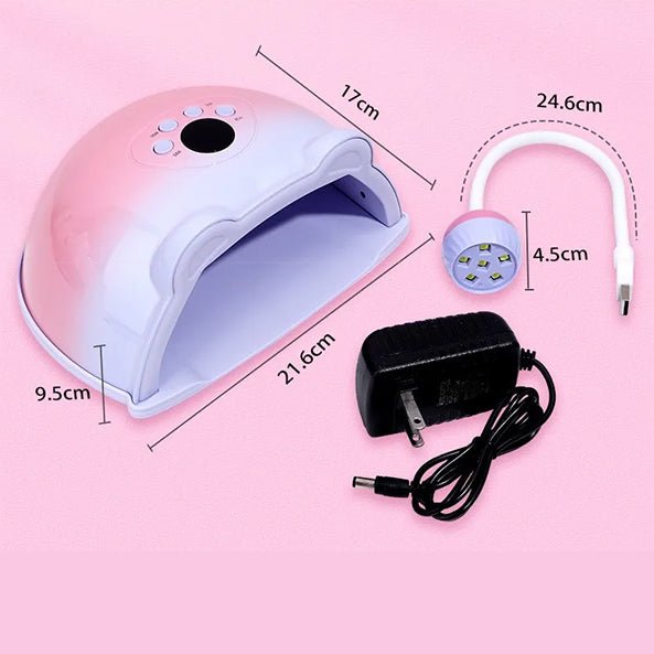 LED/UV Nail Lamps 48W HS - 887 - Gray/Blue (PCS) - DTK Nail Supply