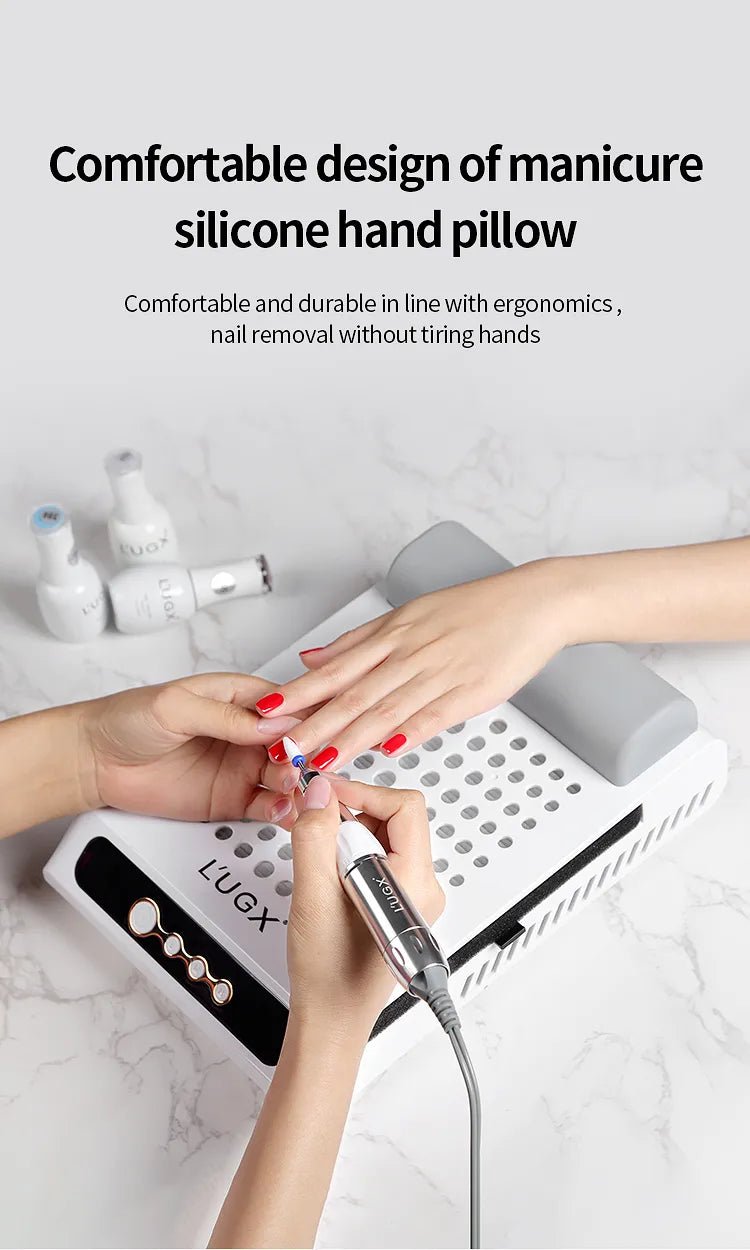 L'UGX Professional Portable Rechargeable Nail Dust Collector - DTK Nail Supply
