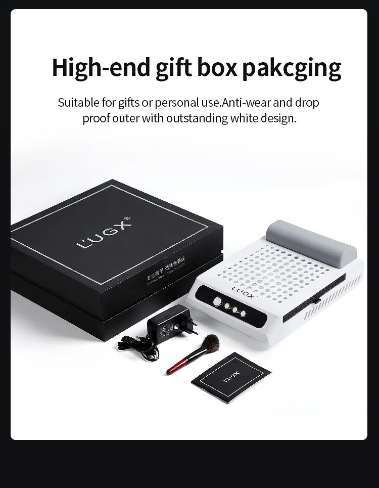 L'UGX Professional Portable Rechargeable Nail Dust Collector - DTK Nail Supply