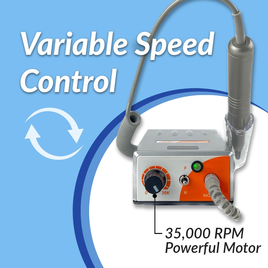 Medicool Rechargable Pro Power 35k Professional Electric File - Silver - DTK Nail Supply