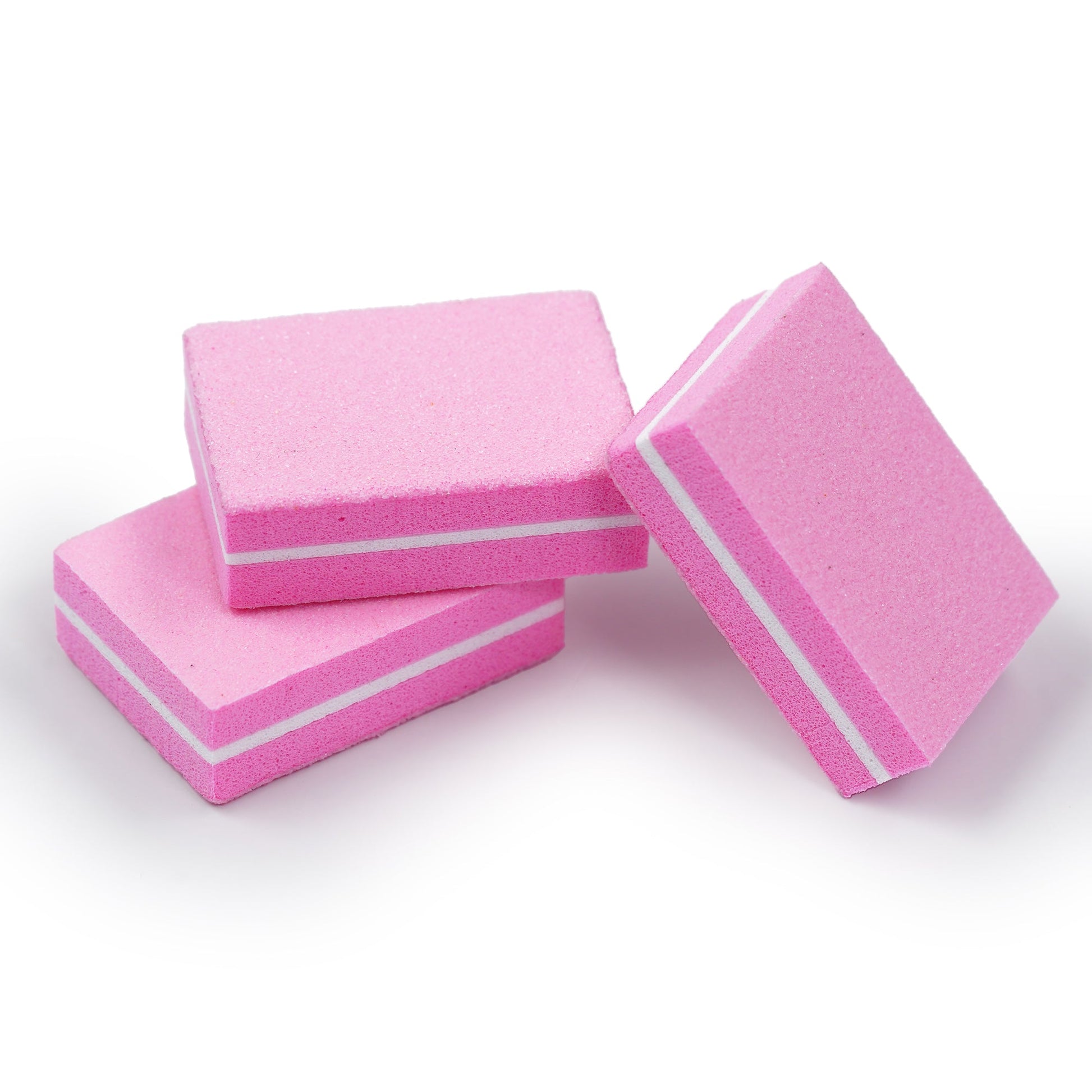 Mini Double - sided Sanding Buffer - Pink (Pack of 50pcs) - DTK Nail Supply