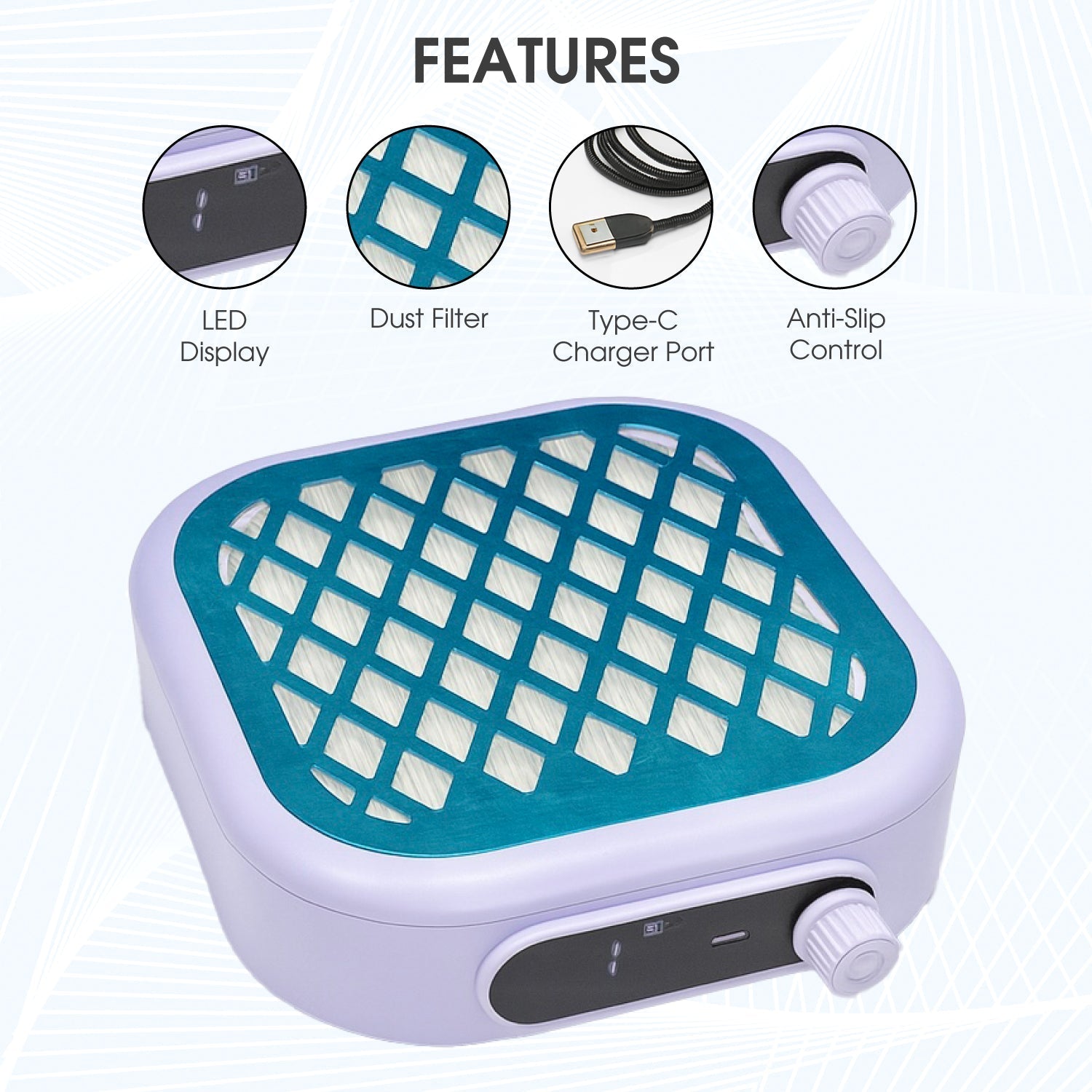 Mini Nail Dust Collector - DTK Nail Supply