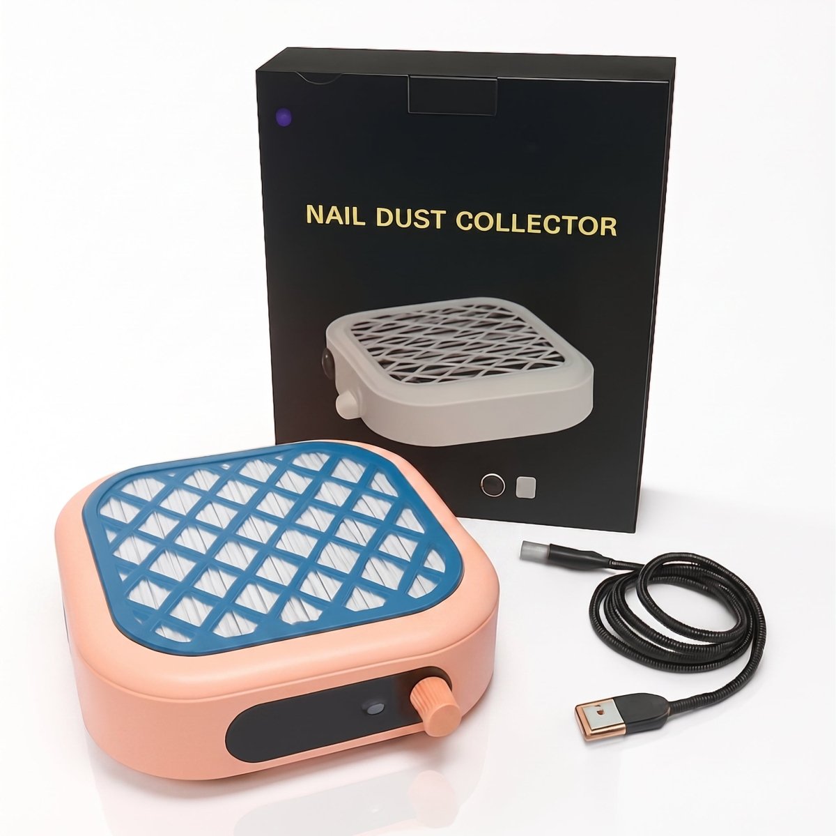 Mini Nail Dust Collector - Orange - DTK Nail Supply