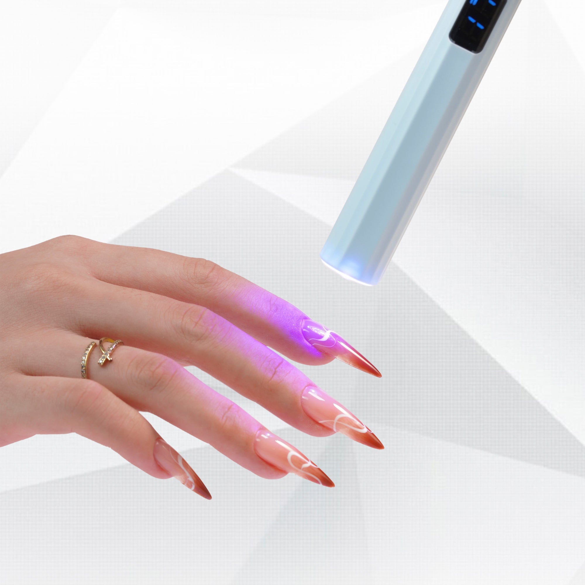 Mini UV/LED Handheld Lamp Z23 - White (PCS) - DTK Nail Supply
