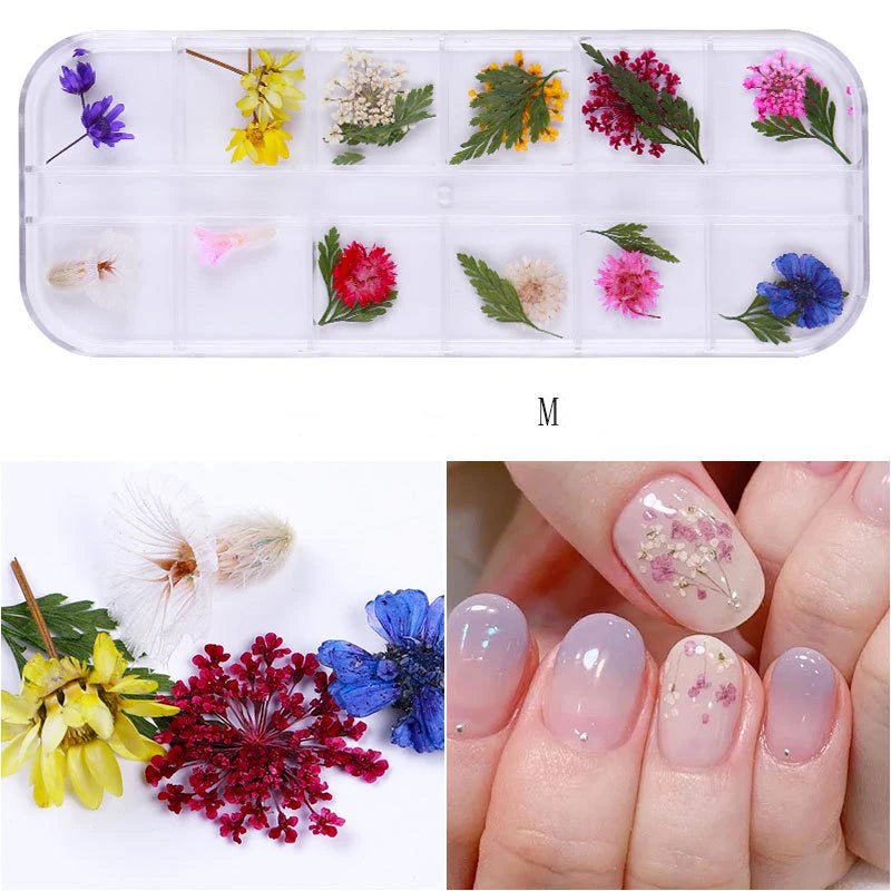 Mix Dried Flowers Nail Decorations - M - DTK Nail Supply
