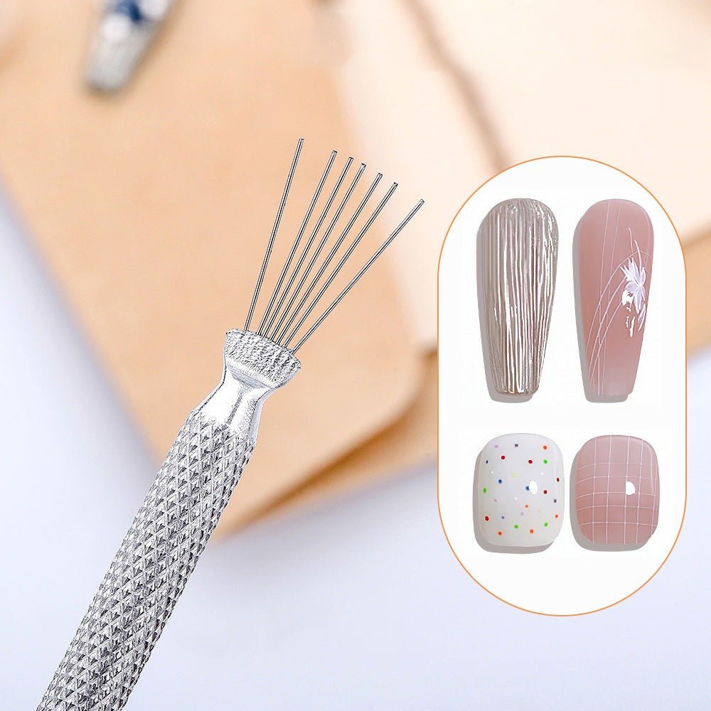 Multifunction 7 Needle Nail Art Wire Pen - DTK Nail Supply