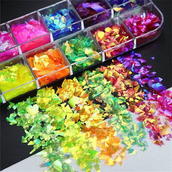  6 Grids of Iridescent Flakes- #5 - Canis Major by OTHER sold by DTK Nail Supply