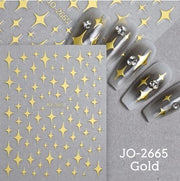 Nail Art Stickers JO - 2665 - G - DTK Nail Supply