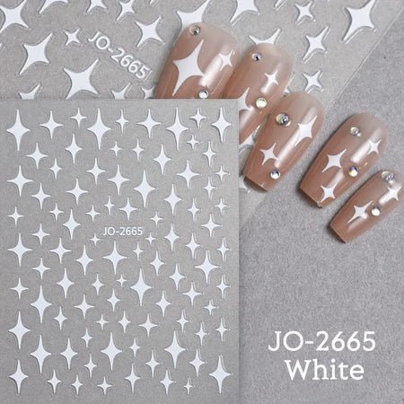 Nail Art Stickers JO - 2665 - W - DTK Nail Supply