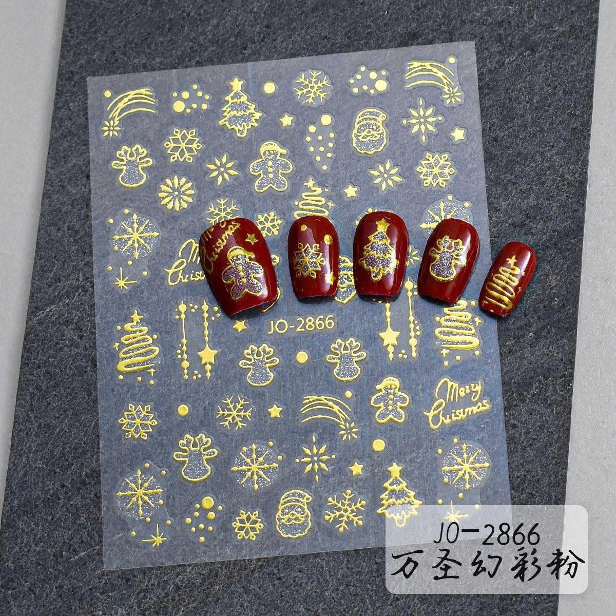 Nail Art Stickers JO - 2866 - G - DTK Nail Supply
