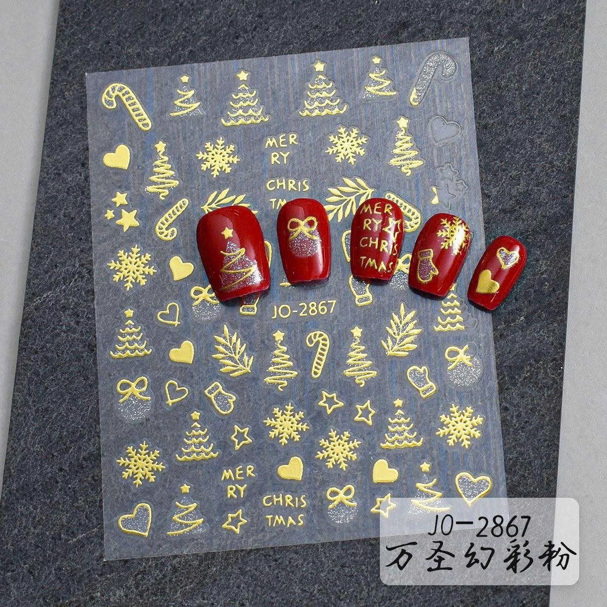 Nail Art Stickers JO - 2867 - G - DTK Nail Supply