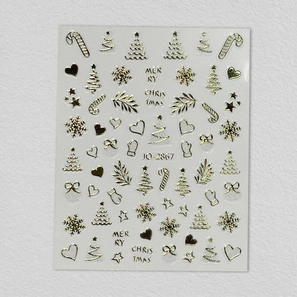 Nail Art Stickers JO - 2867 - G - DTK Nail Supply