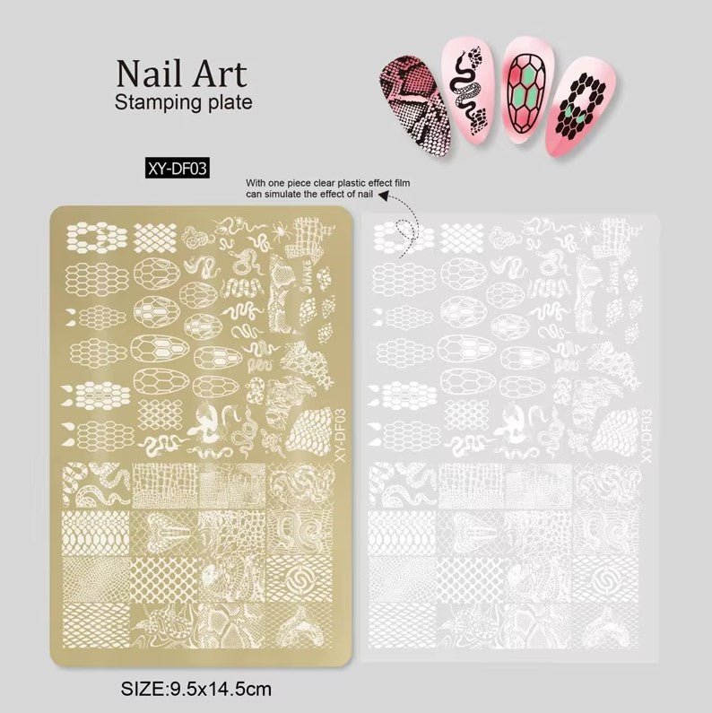 Nail Printing Steel Plate XY - DF03 - DTK Nail Supply