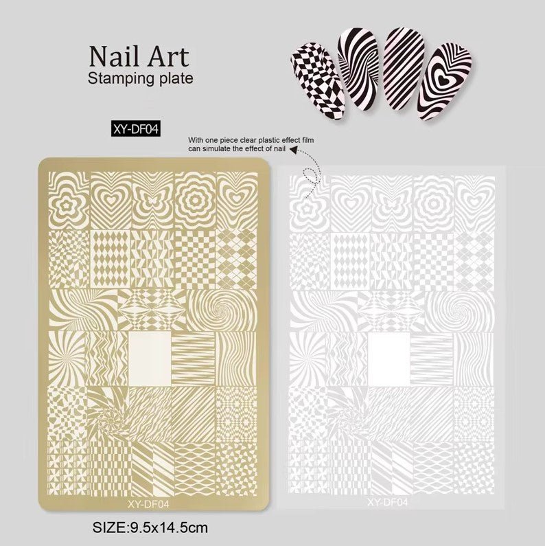Nail Printing Steel Plate XY - DF04 - DTK Nail Supply
