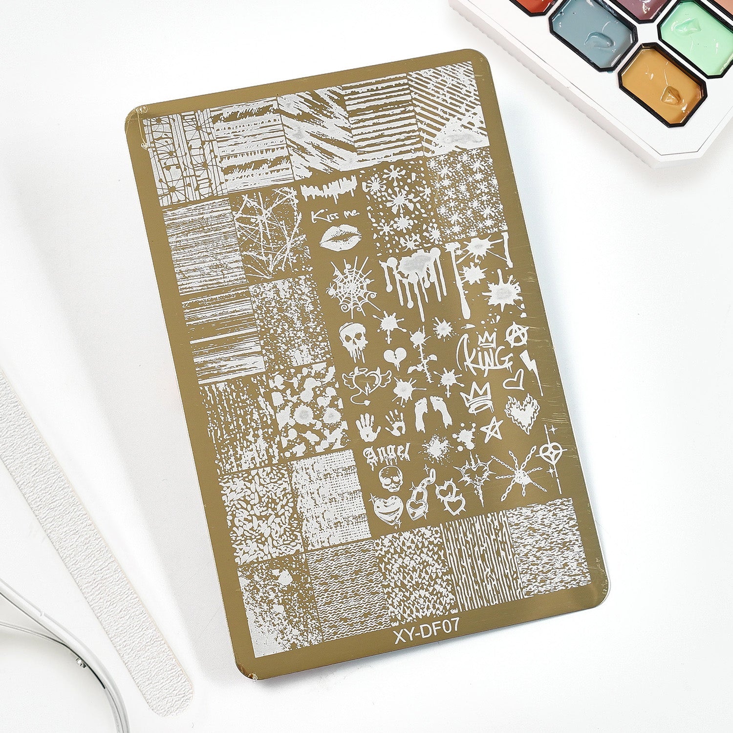 Nail Printing Steel Plate XY - DF07 - DTK Nail Supply