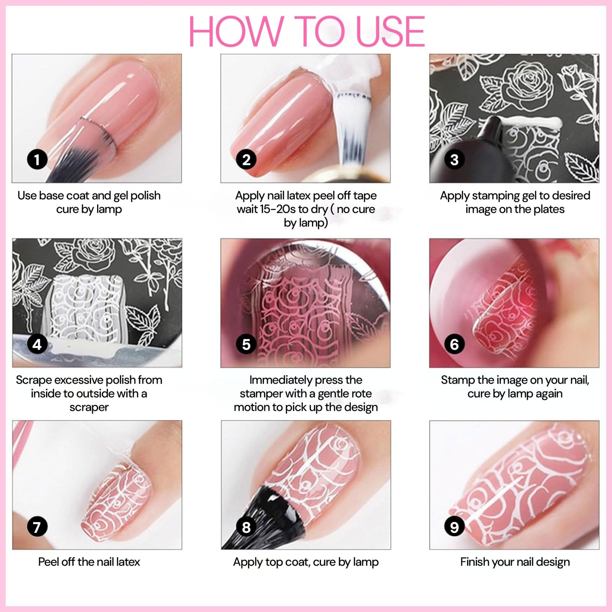 Nail Stamping Plates - Nail Printing Plates - DTK Nail Supply