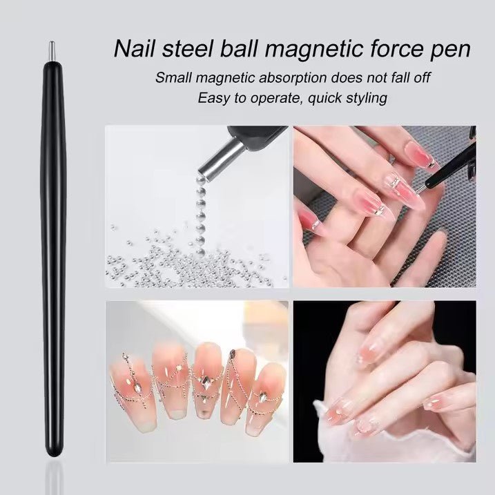 Nail Steel Ball Magnetic Force Pen - DTK Nail Supply