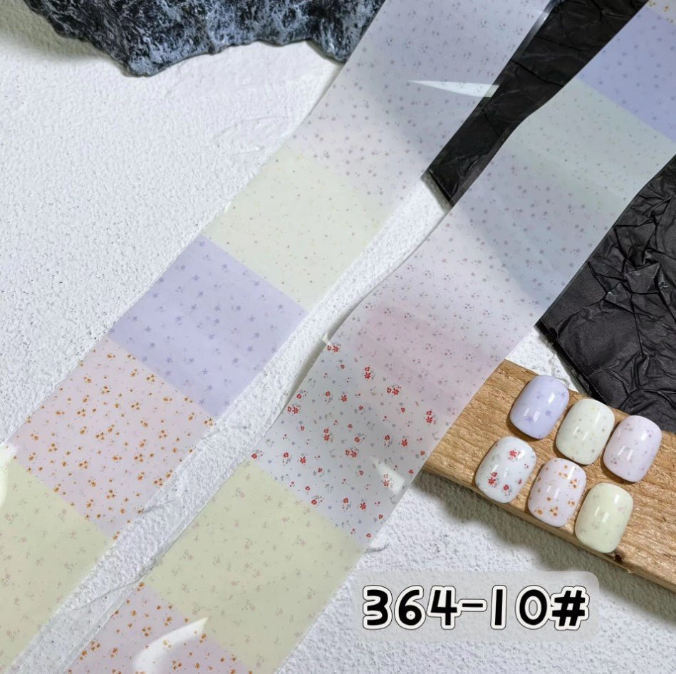 Nail Transfer Foil 1 - Spring Flower & Pattern - M364 - DTK Nail Supply