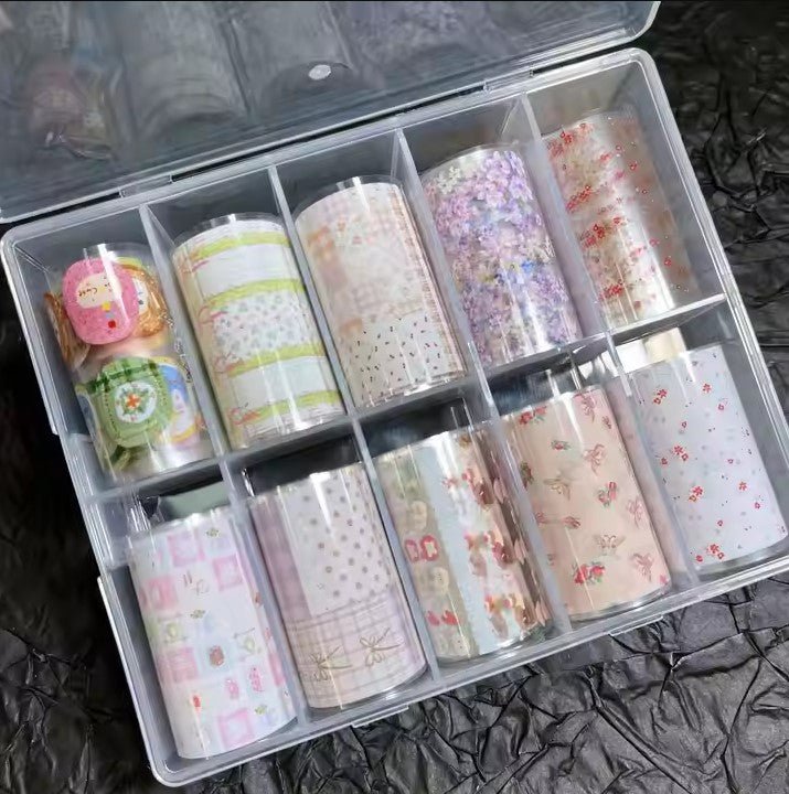 Nail Transfer Foil 1 - Spring Flower & Pattern - M364 - DTK Nail Supply