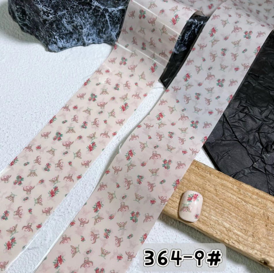 Nail Transfer Foil 1 - Spring Flower & Pattern - M364 - DTK Nail Supply