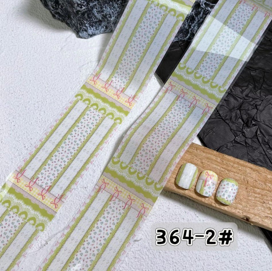 Nail Transfer Foil 1 - Spring Flower & Pattern - M364 - DTK Nail Supply