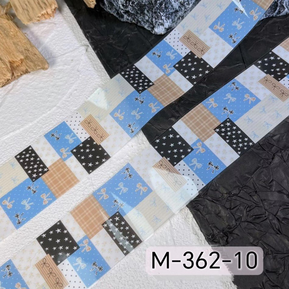 Nail Transfer Foil 2 - Spring Pattern - M362 - DTK Nail Supply