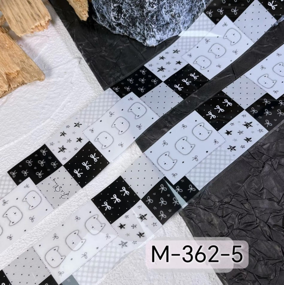 Nail Transfer Foil 2 - Spring Pattern - M362 - DTK Nail Supply