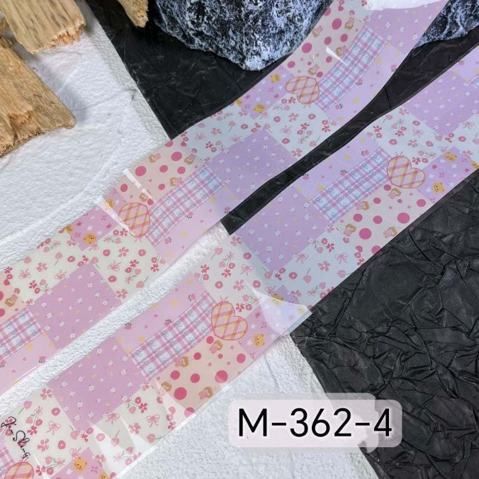 Nail Transfer Foil 2 - Spring Pattern - M362 - DTK Nail Supply