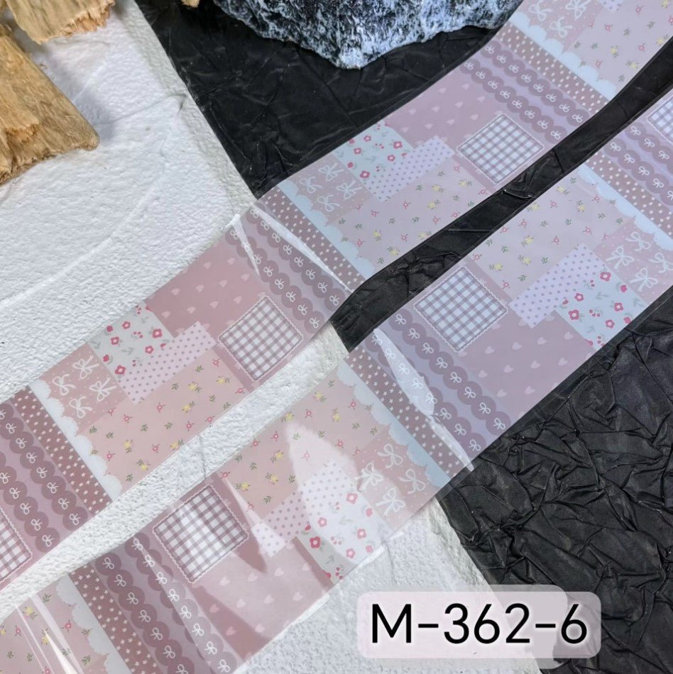 Nail Transfer Foil 2 - Spring Pattern - M362 - DTK Nail Supply