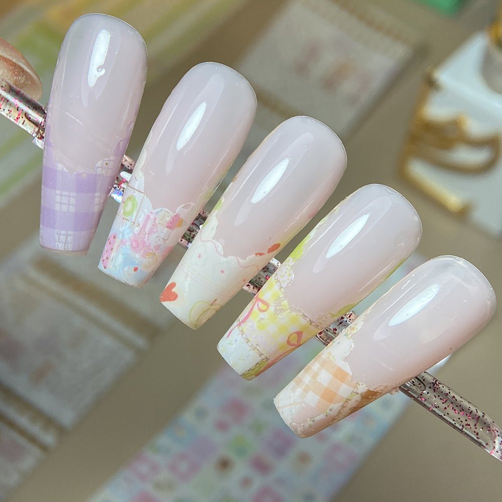 Nail Transfer Foil 2 - Spring Pattern - M362 - DTK Nail Supply