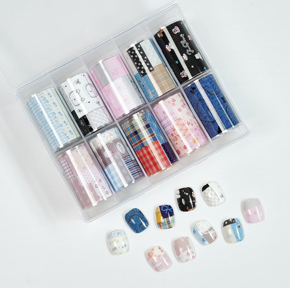 Nail Transfer Foil 2 - Spring Pattern - M362 - DTK Nail Supply