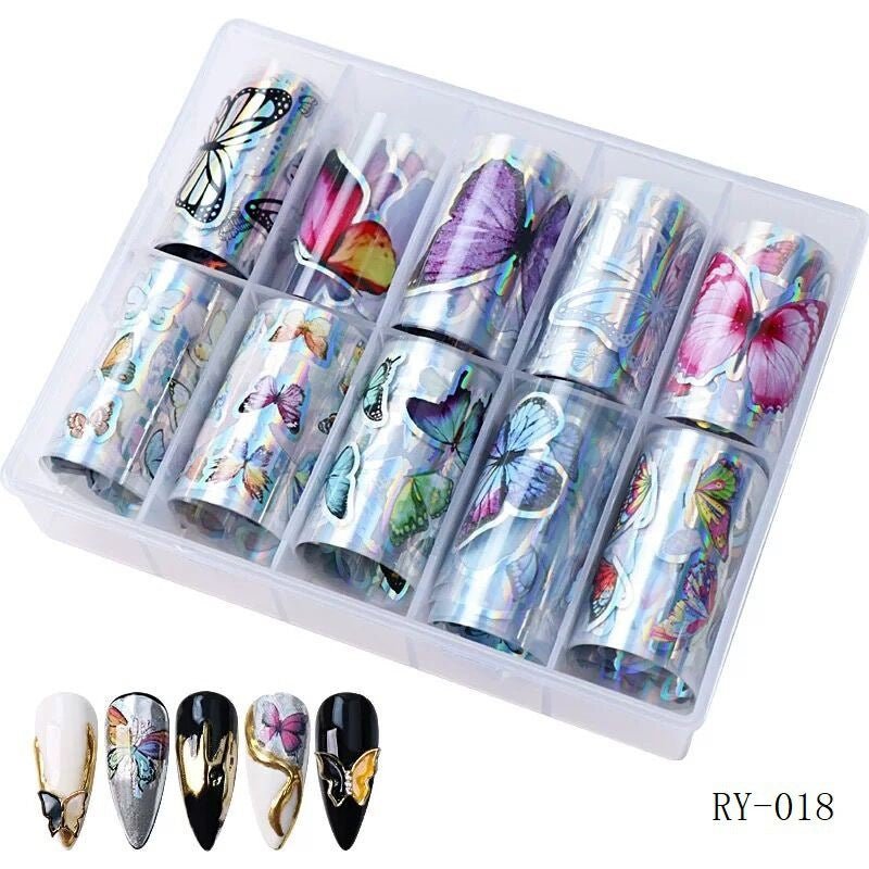 Nail Transfer Foil 4 - Butterfly - RY018 - DTK Nail Supply