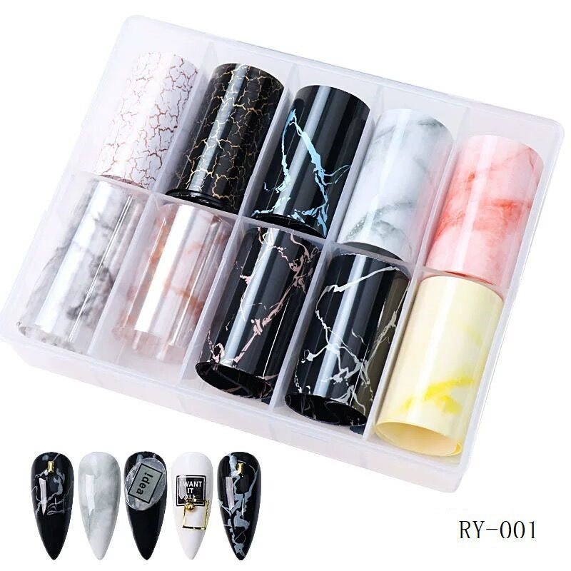 Nail Transfer Foil 5 - Marble - RY001 - DTK Nail Supply