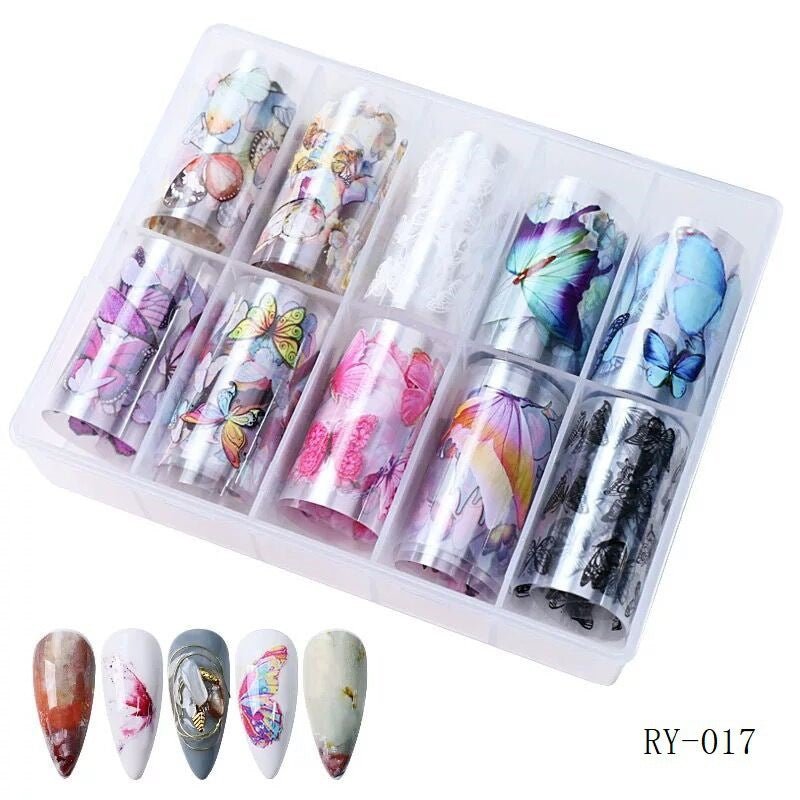 Nail Transfer Foil 6 - Butterfly - RY017 - DTK Nail Supply