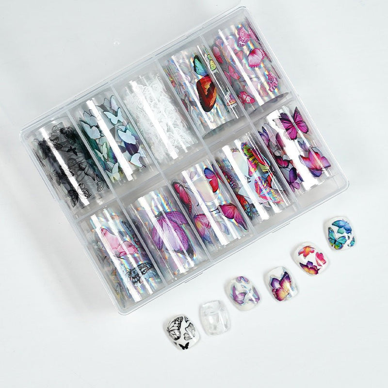 Nail Transfer Foil 6 - Butterfly - RY017 - DTK Nail Supply