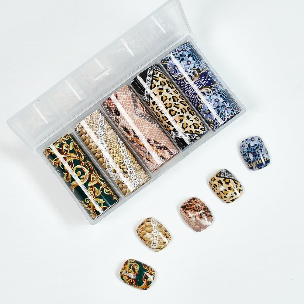 Nail Transfer Foil - Cheetah & Snake Print - W26 - DTK Nail Supply