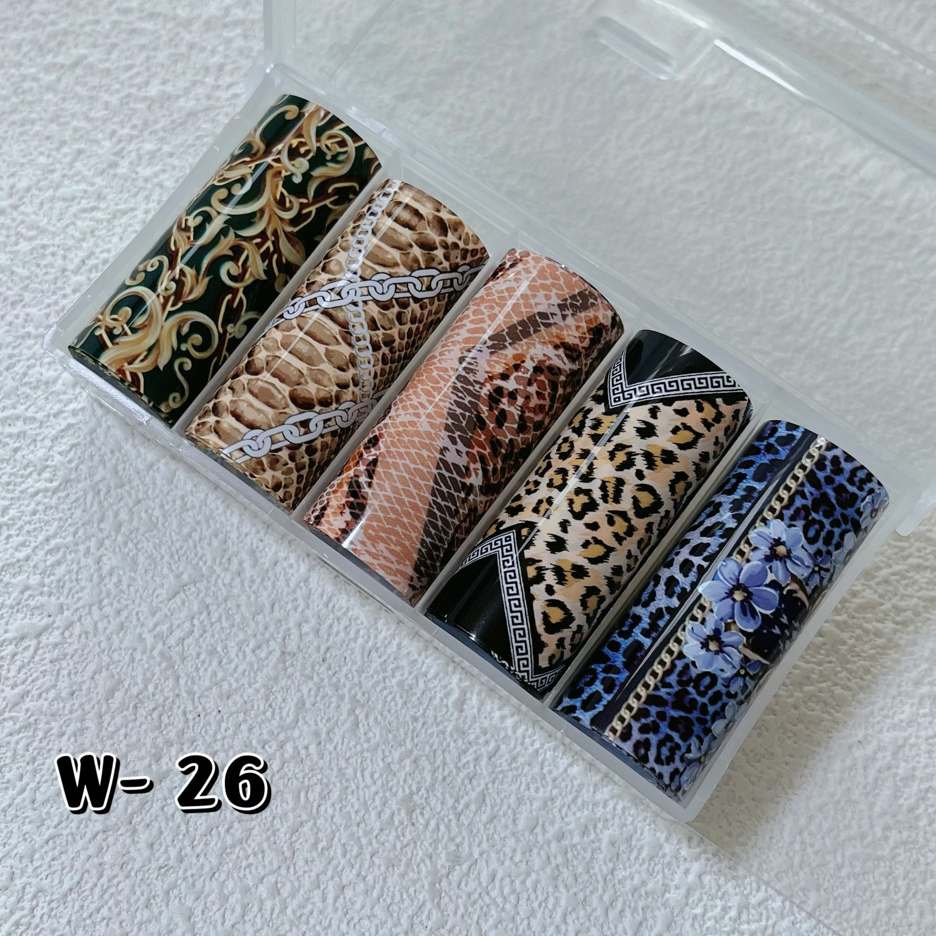 Nail Transfer Foil - Cheetah & Snake Print - W26 - DTK Nail Supply