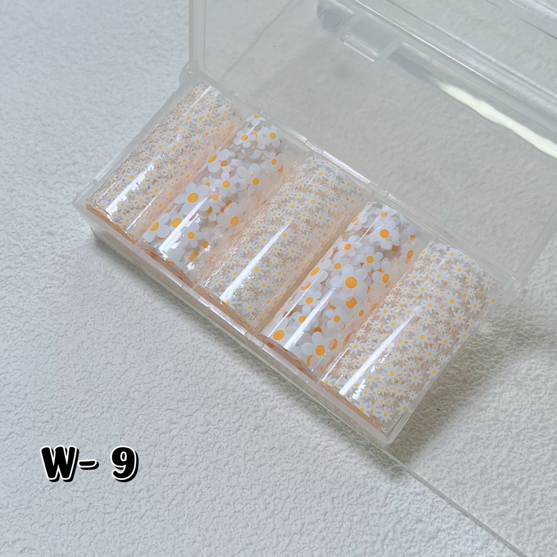 Nail Transfer Foil - Daisy Flowers - W9 - DTK Nail Supply