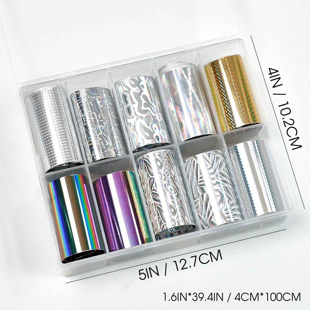 Nail Transfer Foil - Each Box Of 10 - DTK Nail Supply