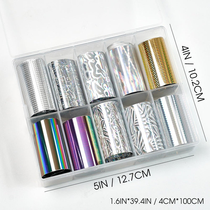 Nail Transfer Foil - Each Box Of 10 - DTK Nail Supply