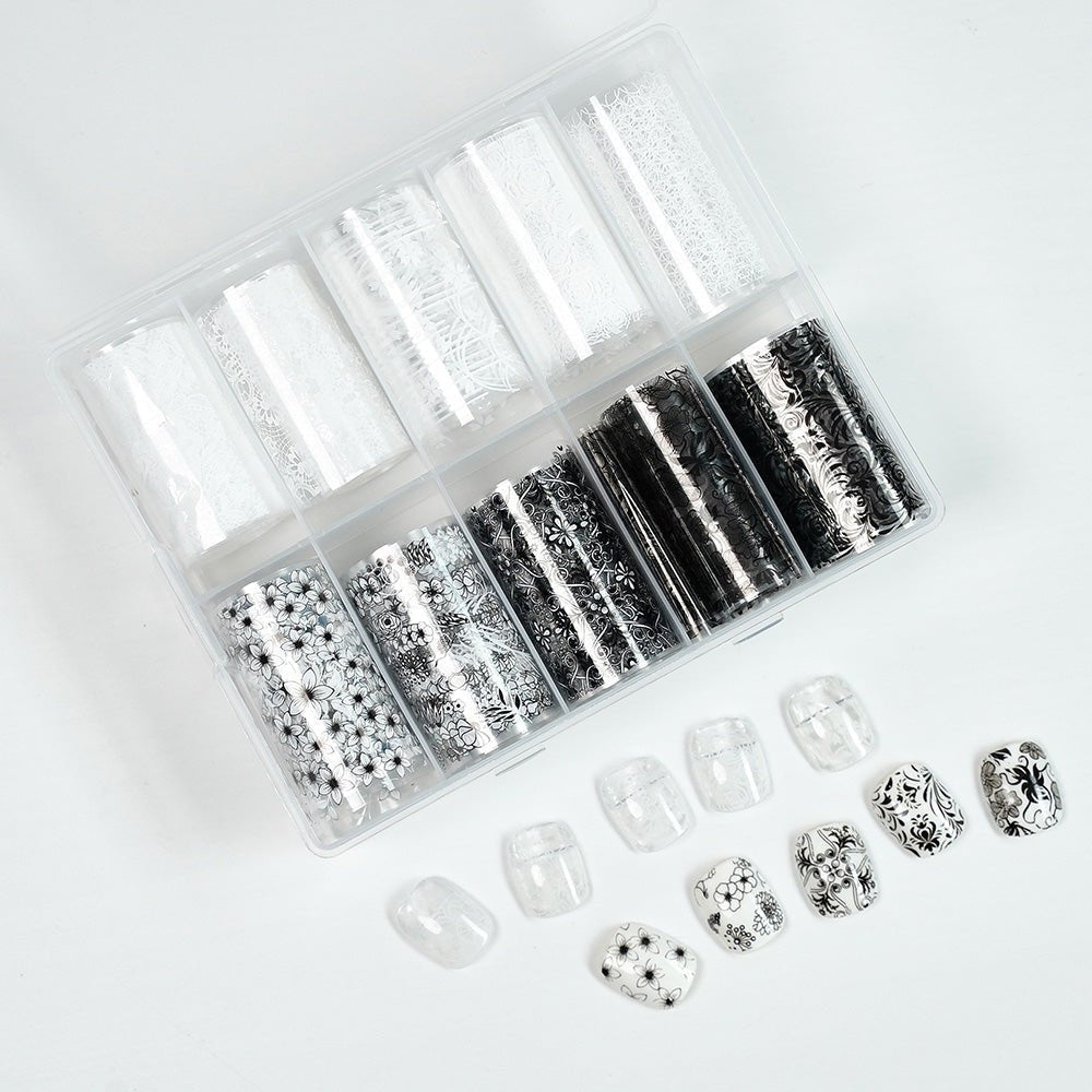 Nail Transfer Foil - Lace Print - TZ21 - DTK Nail Supply