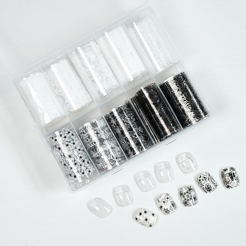 Nail Transfer Foil - Lace Print - TZ21 - DTK Nail Supply