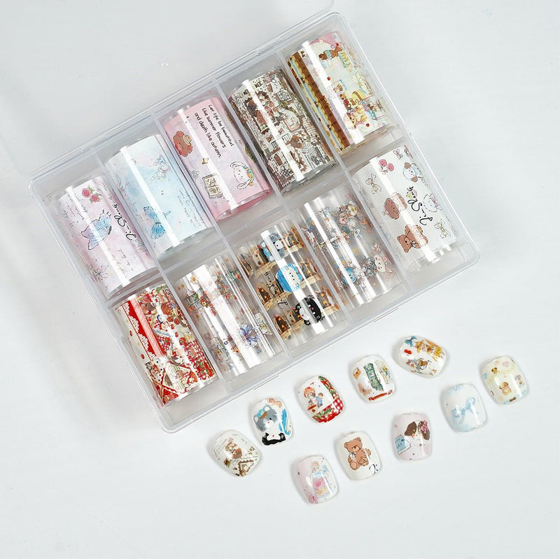 Nail Transfer Foil - M365 - Cute Aesthetic Animals - DTK Nail Supply
