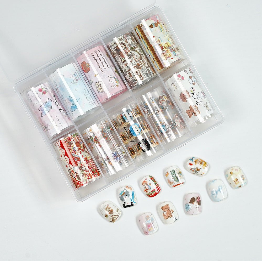 Nail Transfer Foil - M365 - Cute Aesthetic Animals - DTK Nail Supply