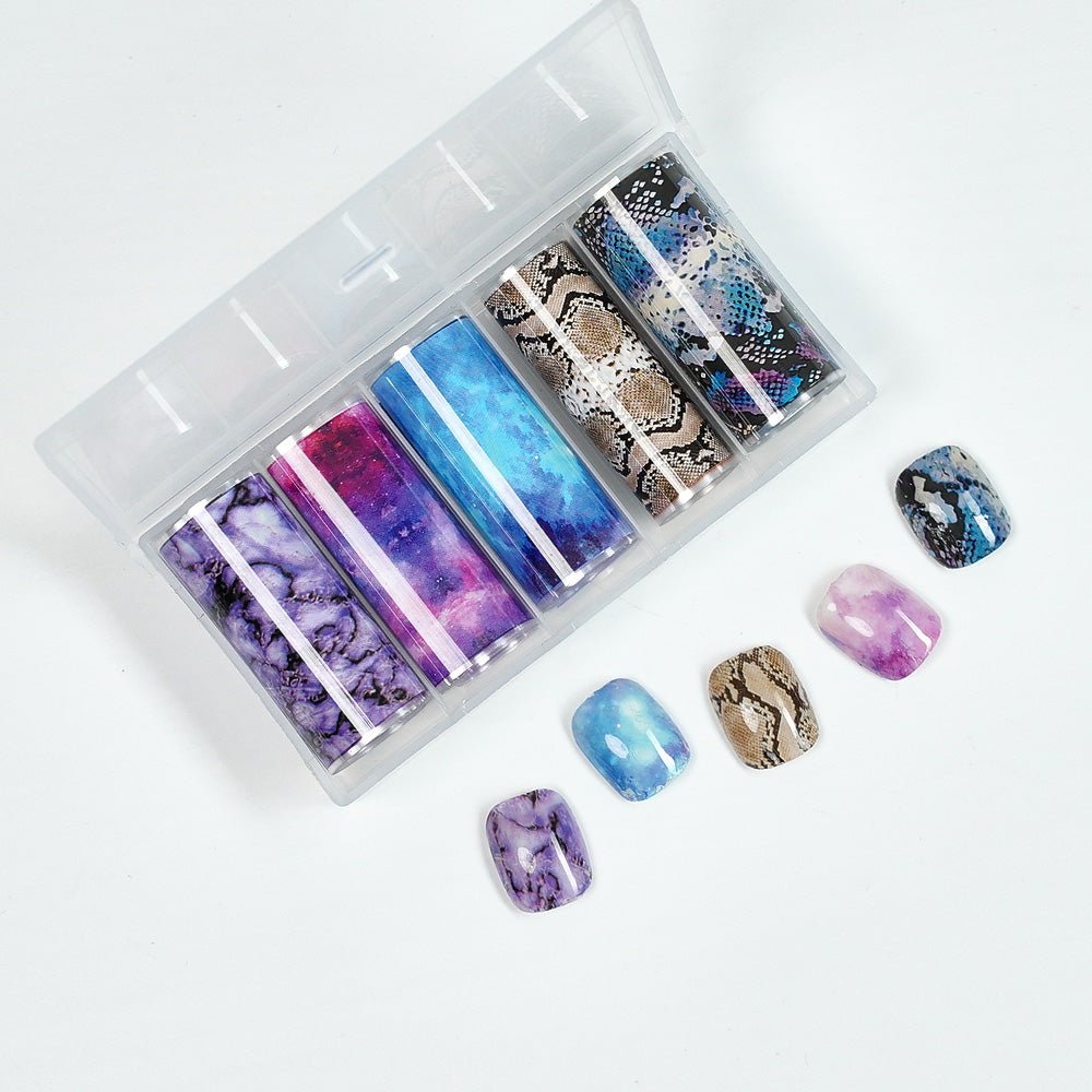 Nail Transfer Foil - Snake Print - W18 - DTK Nail Supply