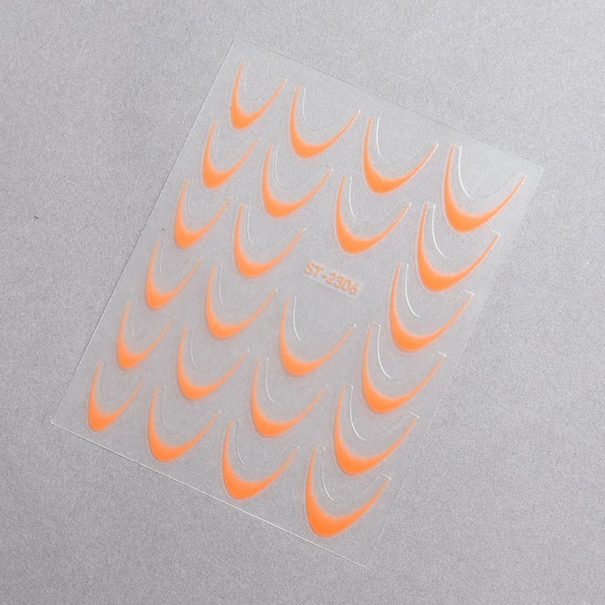 Ombre French Nail Sticker - Neon Sticker - Silver Sticker - Gold Sticker - Bronze Sticker - DTK Nail Supply