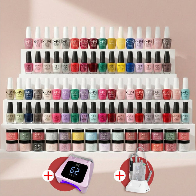 OPI 100 3 - in - 1 - Dip, Gel & Lacquer Matching - FREE 1 LDS Nail Lamp + 1 LDS Nail Drill - DTK Nail Supply