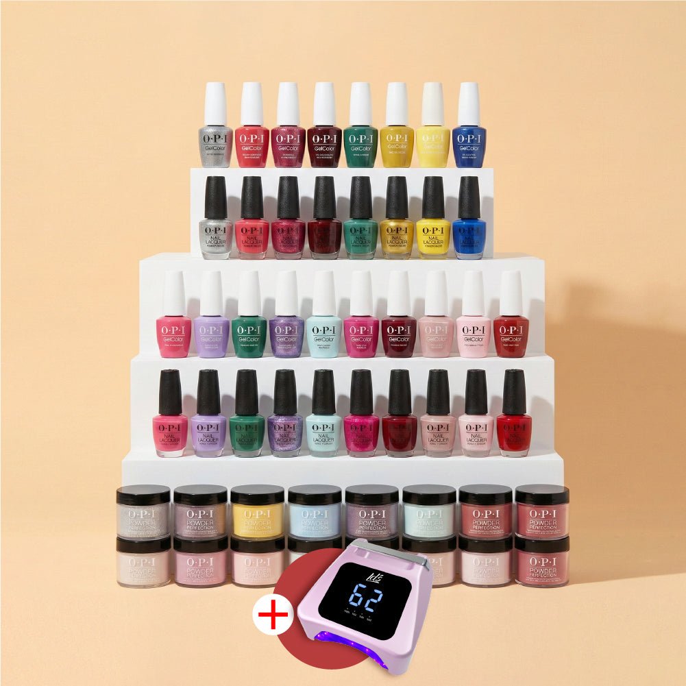 OPI 44 3 - in - 1 - Dip, Gel & Lacquer Matching - FREE 1 LDS Nail Lamp - DTK Nail Supply