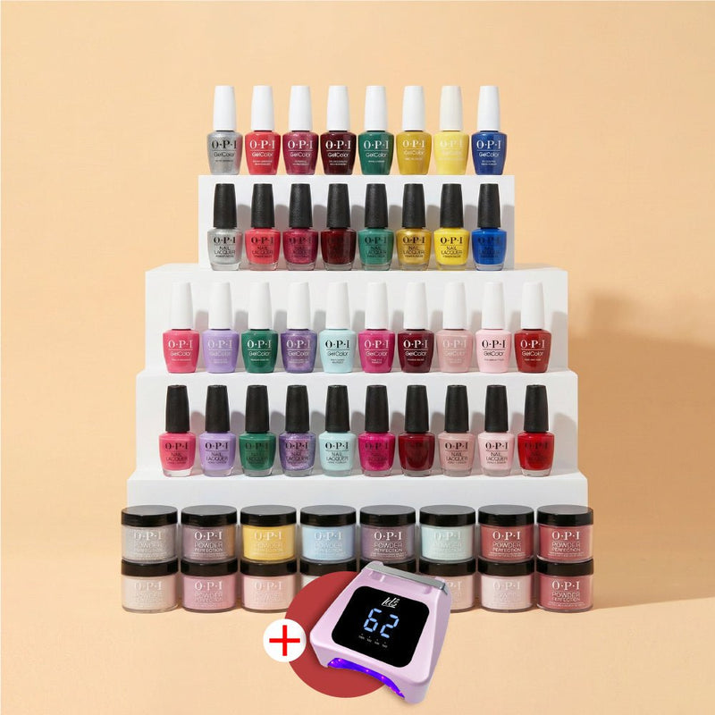 OPI 44 3 - in - 1 - Dip, Gel & Lacquer Matching - FREE 1 LDS Nail Lamp - DTK Nail Supply
